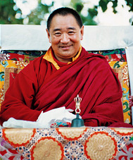 Foto de Lama tibetano Tarthang Tulku en el Nyingma Monlam Chenmo
			
